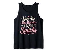 Eres La Razón Snacks Amor Divertido Parejas Camiseta sin Mangas