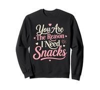 Eres La Razón Snacks Amor Divertido Parejas Sudadera
