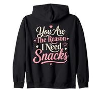 Eres La Razón Snacks Amor Divertido Parejas Sudadera con Capucha