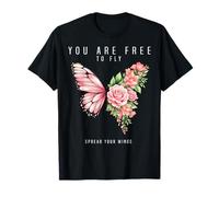 Eres Libre de Volar extiende Tus alas Mariposa Camiseta