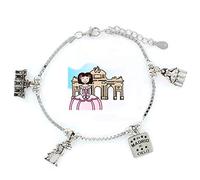 Eres lo mas mujer Pulseras Ciudades, Comunidades Autónomas y Paises Plata (Madrid)
