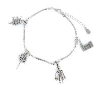 Eres lo mas mujer Pulseras Ciudades, Comunidades Autónomas y Paises Plata (Malaga)