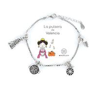 Eres lo mas mujer Pulseras Ciudades, Comunidades Autónomas y Paises Plata (Valencia)