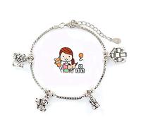 Eres lo mas mujer Pulseras Profesiones Plata (Educadora Infantil)