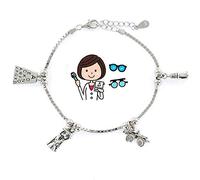 Eres lo mas mujer Pulseras Profesiones Plata (Oftalmóloga)