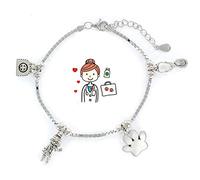 Eres lo mas mujer Pulseras Profesiones Plata (Veterinaria)