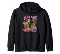 Eres lo que comes Funny Offensive Burro Meme Bootleg Sudadera con Capucha