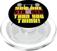 Eres más Fuerte de lo Que Piensas con el gráfico de Levantamiento de Pesas PopSockets PopGrip para MagSafe
