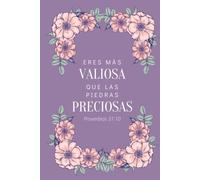 Eres Más Valiosa Que Las Piedras Preciosas: Libreta Cristiana Para Mujeres | Apuntes Cristianos | Cuaderno Para Iglesia | Diario de Estudio De La Biblia | Diseño Elegante