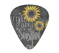 Eres mi girasol Púa de guitarra avanzada 12 piezas Tres espesores para bajo, guitarra eléctrica, funda para guitarra acústica