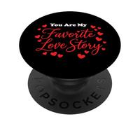 Eres mi Historia de Amor Favorita Cita romántica PopSockets PopGrip Adhesivo