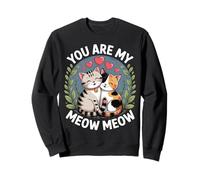 Eres Mi Meow Meow Meow Gato Pareja Amor Sudadera