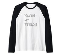 Eres mi Persona Sarcástico Diciendo como Sarcasmo Divertido Camiseta Manga Raglan