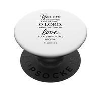 Eres perdonador y Bueno Señor Salmo 86:5 Biblia Escritura PopSockets PopGrip Adhesivo