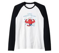 Eres Shrimply El Mejor Juego de Palabras de Fitness Motivacional Broma de Humor Camiseta Manga Raglan