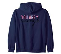 Eres Suficiente Amor Propio afirmación Positiva Sudadera con Capucha