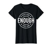 Eres Suficiente Dios Cristiano Hombres Mujeres Cristianos Camiseta gráfica económica, Mujer, Negro, XS