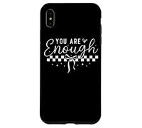 Eres suficiente Empoderamiento del arco de tablero de ajedrez Carcasa para iPhone XS Max