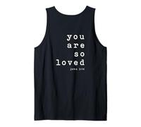 Eres Tan Amado John 3 16 (Solo atrás) Tipografía Cristiana Camiseta sin Mangas