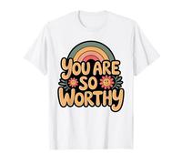 Eres Tan digno, Groovy Self Love Fun Positive Vibes Camiseta