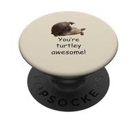 Eres Turtley Asombroso apareándose con Vida Silvestre Recortada PopSockets PopGrip Adhesivo