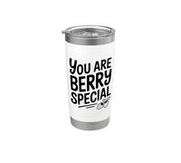 Eres un amante especial de las fresas de Berry Vaso térmico de acero inoxidable de doble pared