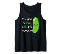 Eres un Gran eneldo para mí, Lindo Juego de Palabras Kawaii, Divertido Juego de Palabras con pepinillos Camiseta sin Mangas