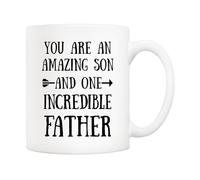 Eres Un Hijo Increíble Y Un Padre Increíble Tazas Porcelana Taza De Café Cerámica Taza Para Leche Café Oficina 330Ml