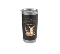 ¿Eres un lindo conejito de Halloween, Jesús, cristiano, de Halloween? Vaso térmico de acero inoxidable de doble pared