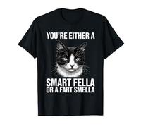 Eres un Tipo Inteligente o un Gato Que huele a Pedos Camiseta