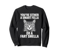 Eres un Tipo Inteligente o un Gato Que huele a Pedos Sudadera