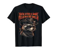 Eres un Tipo Inteligente o un Mapache Divertido de Olor a Pedo Camiseta gráfica económica, Hombre, Negro, M
