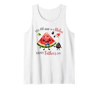 Eres uno en un melón Feliz Día del Padre, papá Camiseta sin Mangas