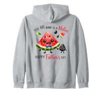 Eres uno en un melón Feliz Día del Padre, papá Sudadera con Capucha