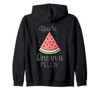 Eres uno en un melón Linda sandía Sudadera con Capucha