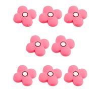 ERETYRET 6 Uds/8 Uds/10 Uds Perilla De Goma Anticolisión De Un Solo Orificio De Dibujos Animados Manija De Muebles For El Hogar Cajón Gabinete Tirador - Rosa AplicacióN MáS Amplia(8pcs)