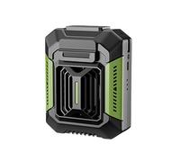ERETYRET Ventilador Portátil De Cintura, Mini Colgante For El Cuello, For Exteriores, Camping, Viajes, Con Clip, Recargable, Batería Externa Y Luz Pinza Manos Libres(Green)