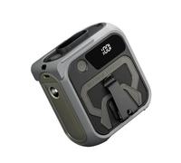 ERETYRET Ventilador Portátil De Cintura, Recargable, Con Clip, For Llevar Puesto, For Camisas, For Colgar En El Cuerpo, Luz, For Acampar, Viajar, Al Aire Libre Y Interiores Pinza Manos Libres(Gray)