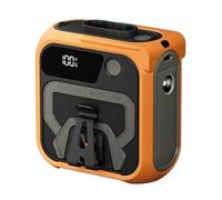 ERETYRET Ventilador Portátil De Cintura, Recargable, Con Clip, For Llevar Puesto, For Camisas, For Colgar En El Cuerpo, Luz, For Acampar, Viajar, Al Aire Libre Y Interiores Pinza Manos Libres(Orange)