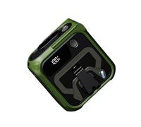 ERETYRET Ventilador Portátil De Cintura, Recargable, Con Clip, For Llevar Puesto, For Camisas, For Colgar En El Cuerpo, Luz, For Acampar, Viajar, Al Aire Libre Y Interiores Pinza Manos Libres(Green)