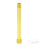 ERGAOBOY 1 pieza de tubo con boquilla de latón, rosca hembra a macho BSP de 3/8", adaptador de extensión de tubo recto de 175 mm de longitud, conector reductor para drenaje