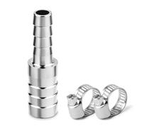 ERGAOBOY 1 piezas de acero inoxidable de 38MM a 32MM de reducción de manguera de lengüeta del adaptador, lengüeta de empalme de la Unión Mender refrigerante Intercooler Conector para Agua Fluido Aire