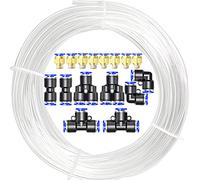 ERGAOBOY Kit de tubo de manguera de aire de poliuretano PU brillante 10M, 8 mm OD x 5 mm ID con 14 kits de conectores