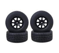 eRgDFS 4 PCS 110 mm x 45 mm RC Tires de automóvil 10044 Se Adapta a 1 10 Ruedas de neumáticos de Carretera de Curso Corto con un Adaptador hexadecimal de 12 mm Compatible con Varios Modelos RC