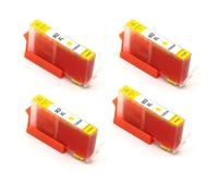 eRgDFS 4PCS 902XL 906XL El Cartucho de Tinta Funciona con 902 XL 906 se Ajusta a OfficeJet 6954 6960 6961 6962 6963 6964 6965 6966 6968 6975 6978 Impresoras(4PCS Yellow)