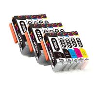 eRgDFS 570 571 PGI-570 PGBK CLI-571 Cartucho de Tinta Reemplazo Compatible con MG5750 MG5751 MG5752 MG5753 MG6850 MG6851 MG6852(3PGBK 3BK 3C 3M 3Y)