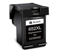 eRgDFS 652xl de reemplazo de Cartucho de Tinta Compatible con 652 652 XL Funciona para el Escritorio 1115 1118 2135 2136 3636 3835 4535 Impresoras(1 pcs Black)