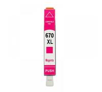 eRgDFS 670 670xl Reemplazo de Cartucho de Tinta para Deskjet 3525 4615 4620 4625 5525 6520 6525 6526 Impresoras Funciona con Cartuchos de Tinta compatibles con CZ117al(M 1PC)