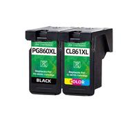 eRgDFS Cartucho de Tinta Compatible para ICAL860 CL861 IL PG-860 TS5380T TS5380 Modelos de Impresora Cartucho de documento Negro CL-861(1BK 1C)