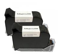 eRgDFS Cartucho de Tinta Negra de Solvente Yaomatec T1704K para Impresora de inyección de Tinta de Mano Compatible con Varios Modelos de Impresora